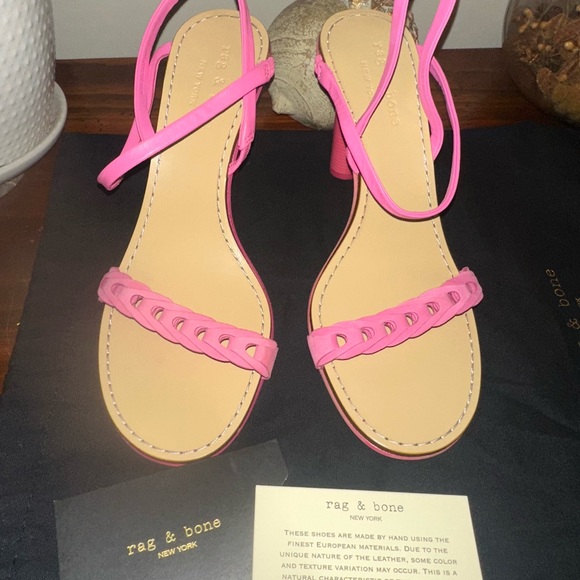 RAG & BONE women’s Infinity Cylinder Heel Slingback Sandals, size 39 - Picture 11 of 15